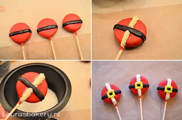 Kerstman oreo pops 4a