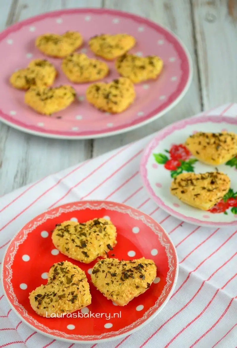 Parmezaanse harten koekjes 1a