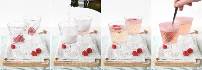 Prosecco cocktail met sorbetijs 2a