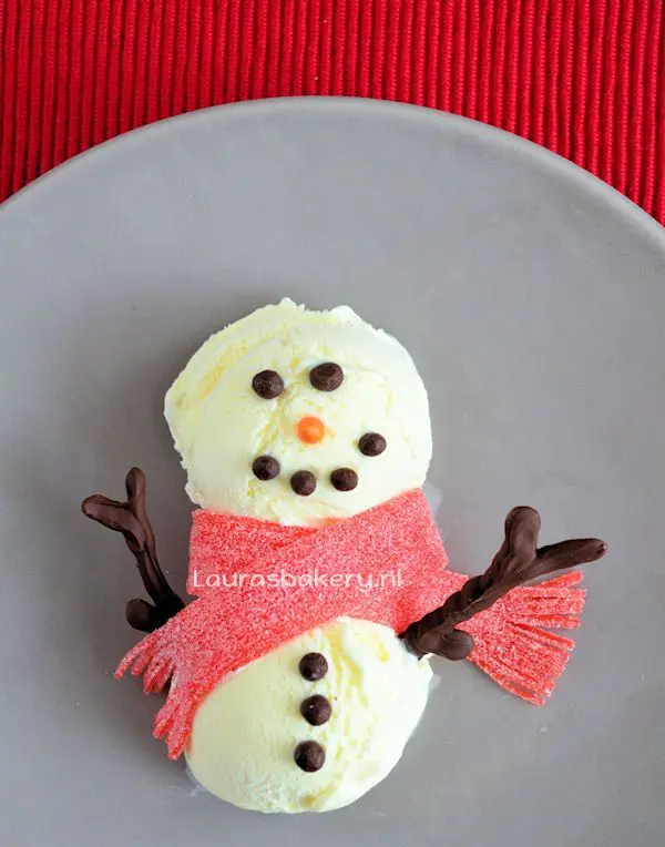 IJsbollen Sneeuwpop Dessert
