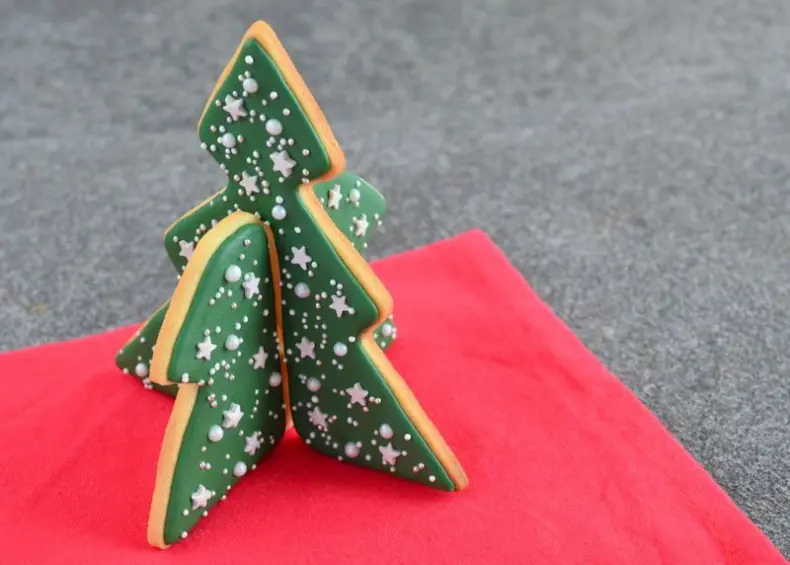 3D koekjes kerstboom