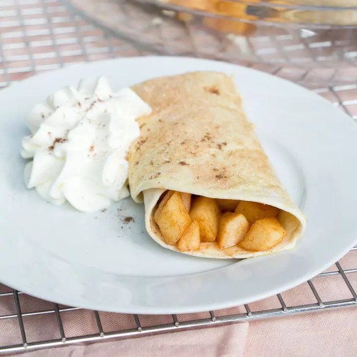 Warme appeltaart wraps