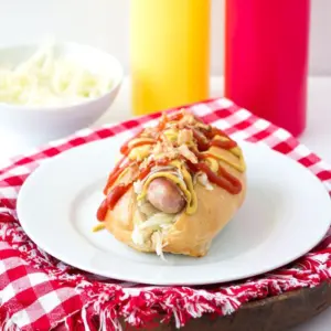 Bbq hot dog uitgelicht