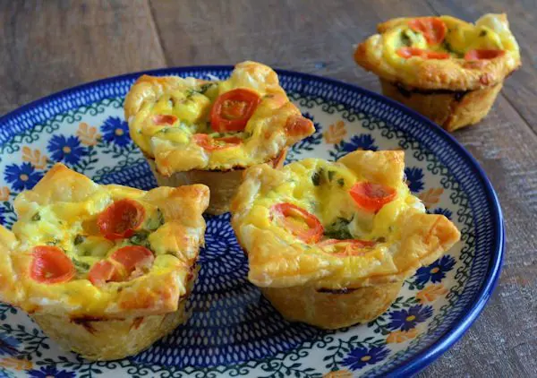 Mini Caprese Quiches