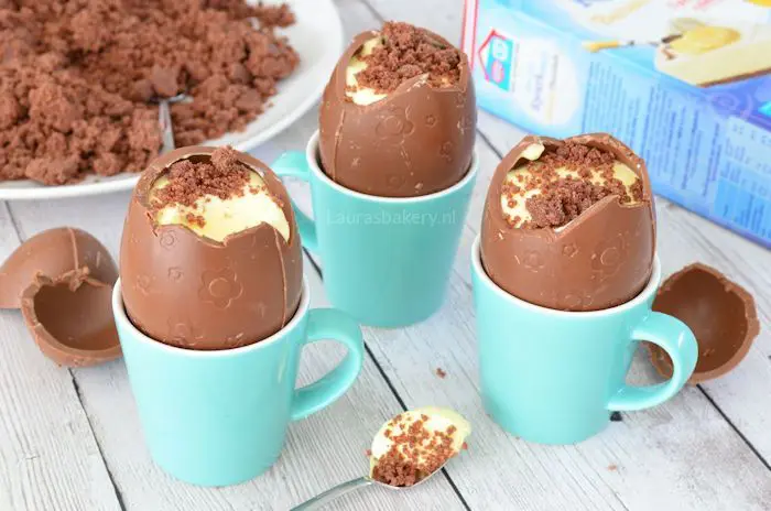 chocolade paaseieren met kwarktaart 2a
