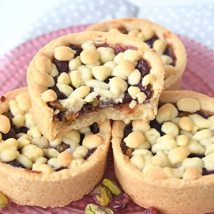 Cranberry-pistache rondo's