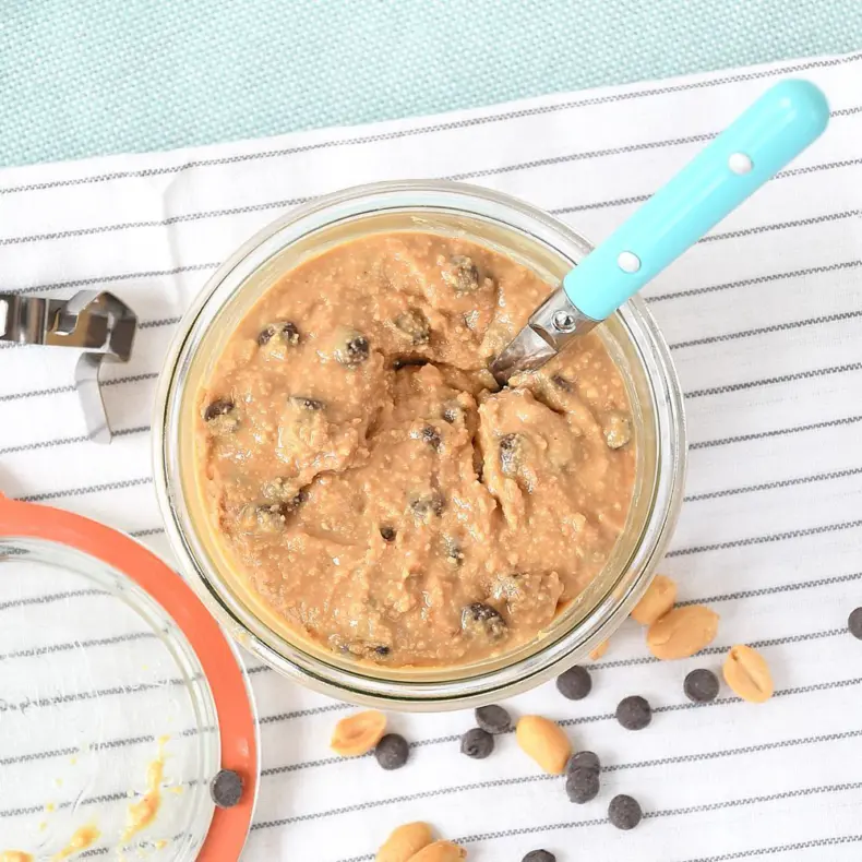 Crunchy pindakaas met chocolade