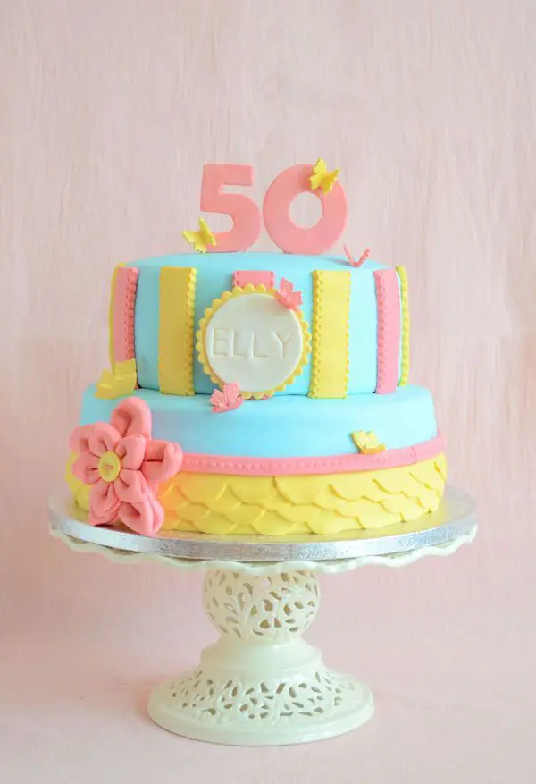 Modern vintage cake