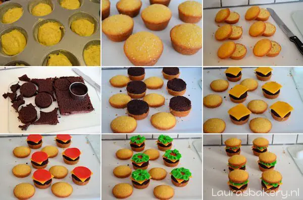 hamburger cupcakes 3a