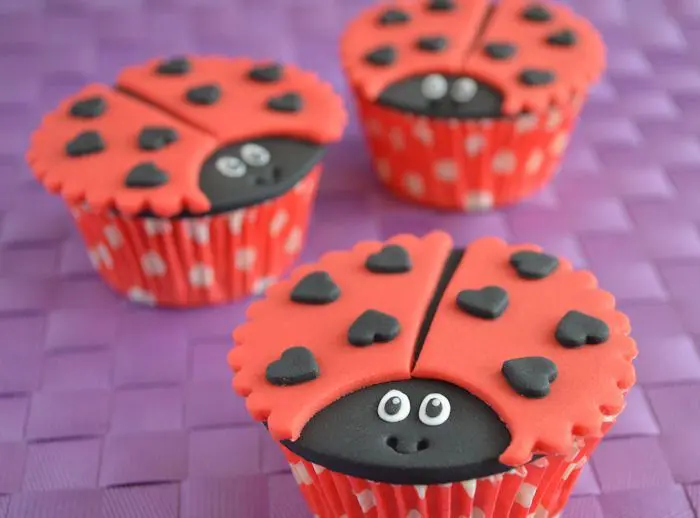 Lieveheersbeestjes cupcakes