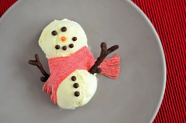 IJsbollen Sneeuwpop Dessert