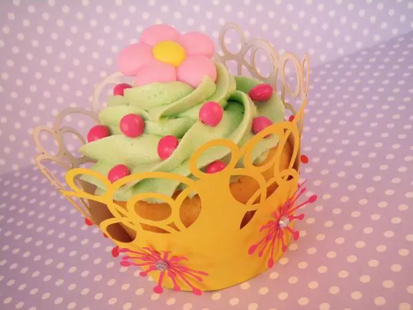 Cupcake wrappers uitgetest