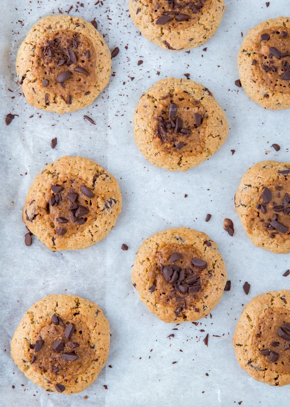 Chocolate chip havermoutkoekjes met pindakaas-1a