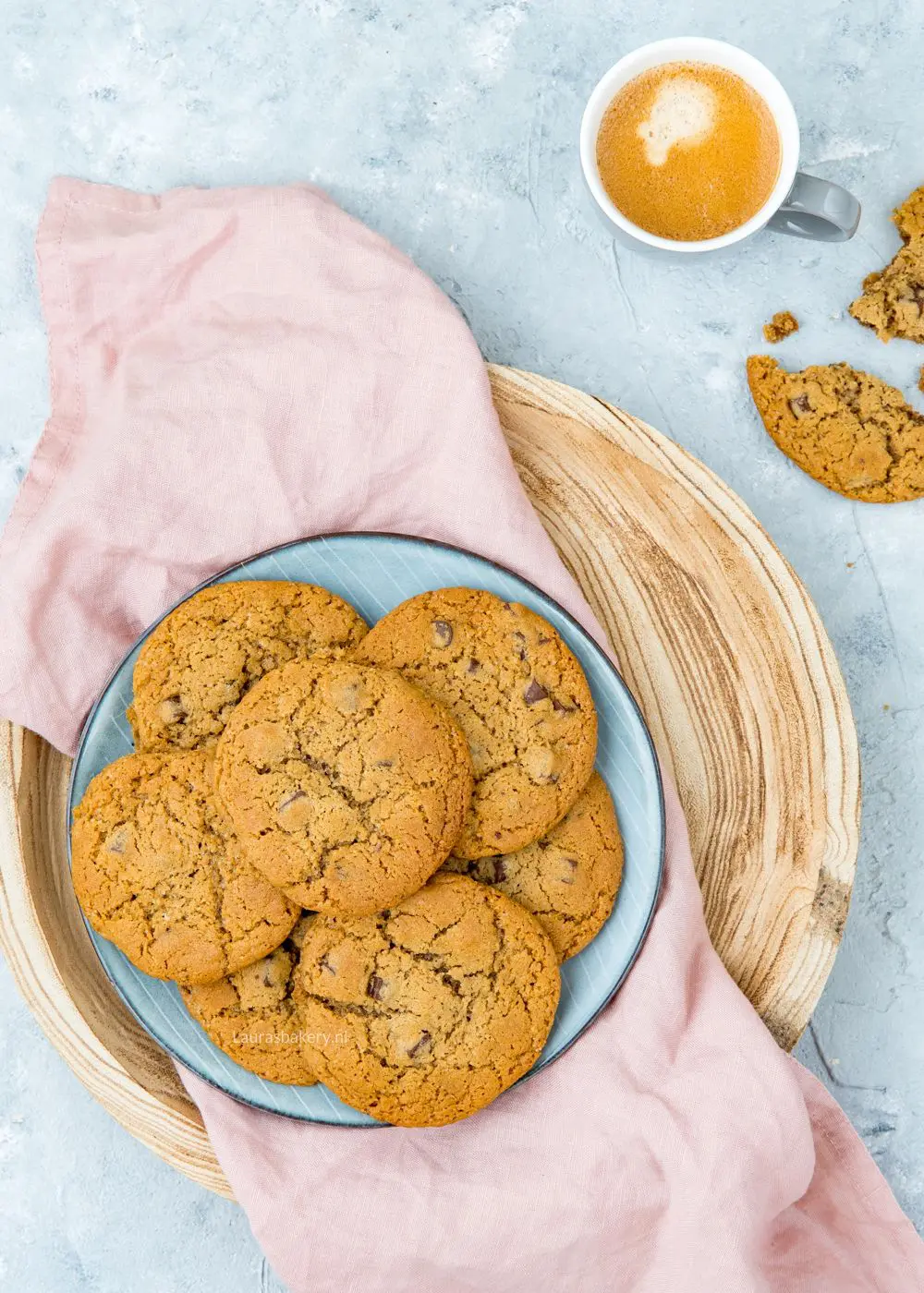 Chocolate chip koffiekoeken
