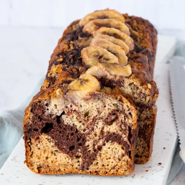 Gemarmerd bananenbrood