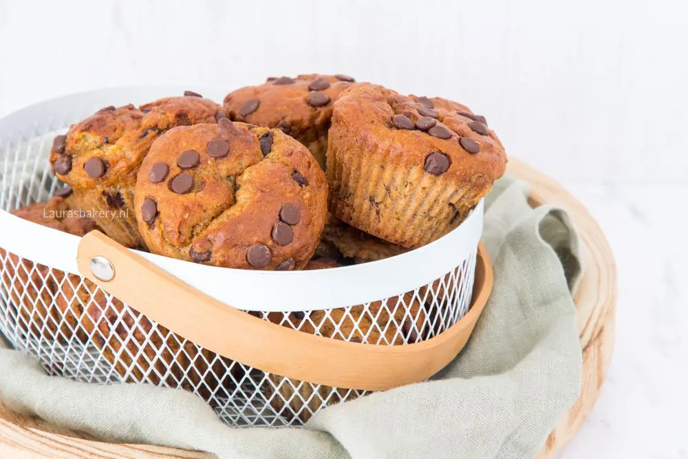 Banaan-pindakaas muffins-1a