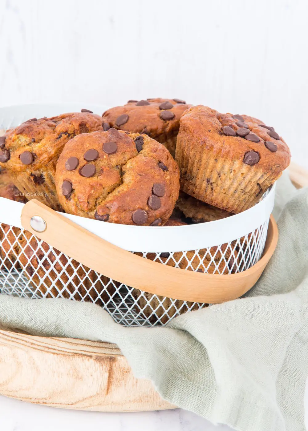Banaan-pindakaas muffins