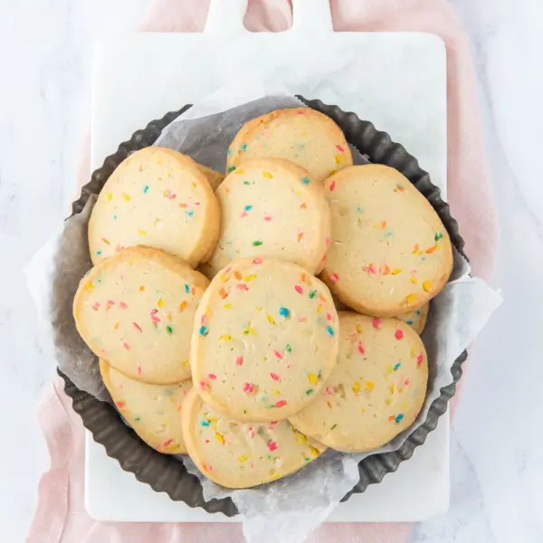 Confetti shortbread koekjes