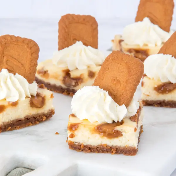 Speculoos cheesecake bites