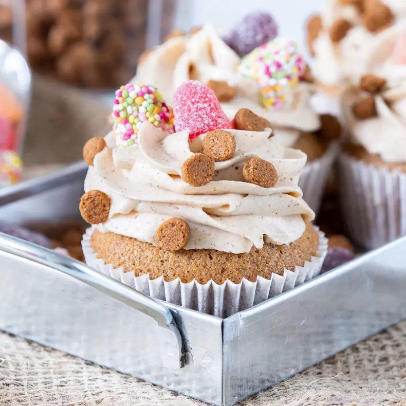 Sinterklaas speculaas cupcakes