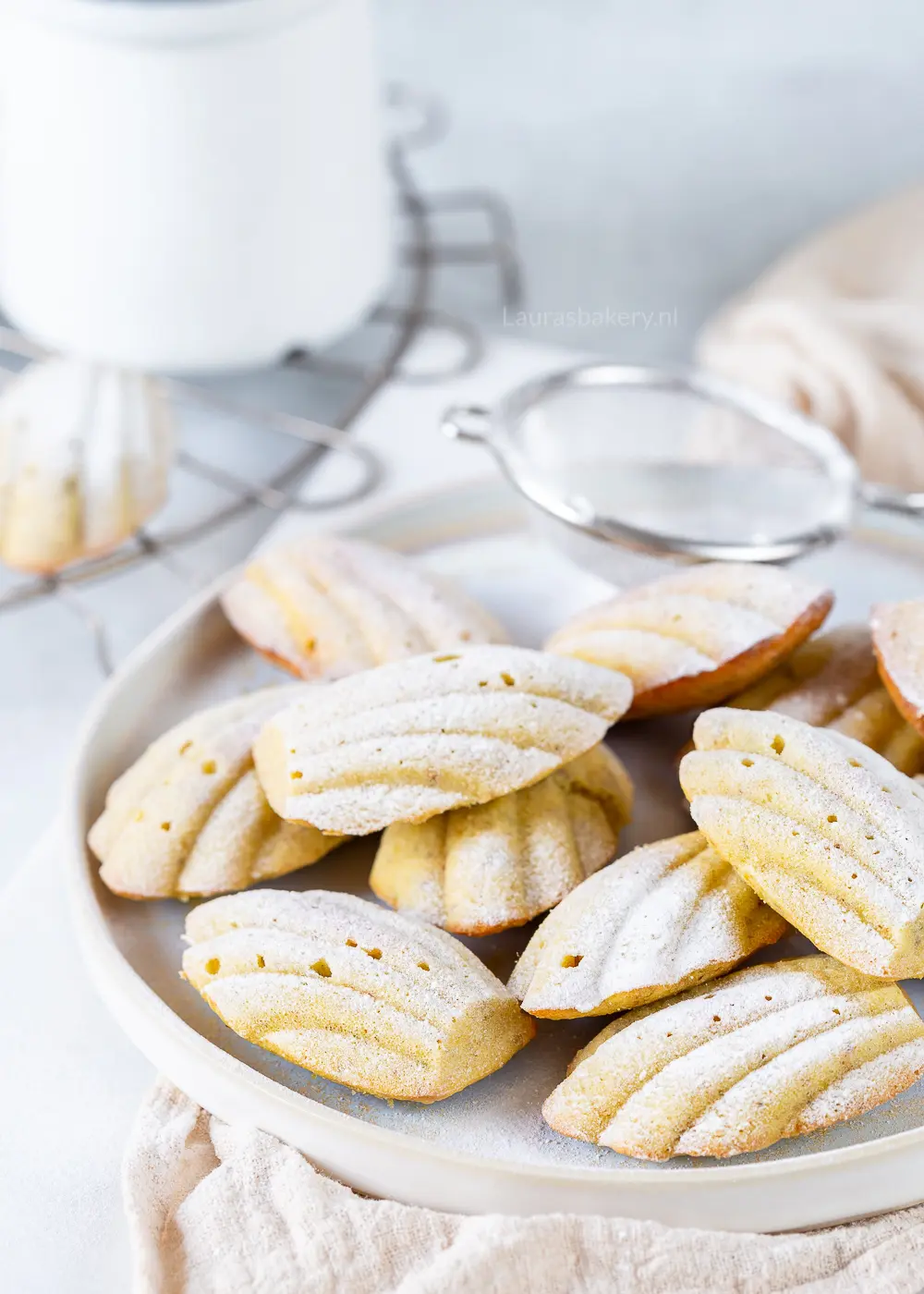 Citroen-pistache madeleines
