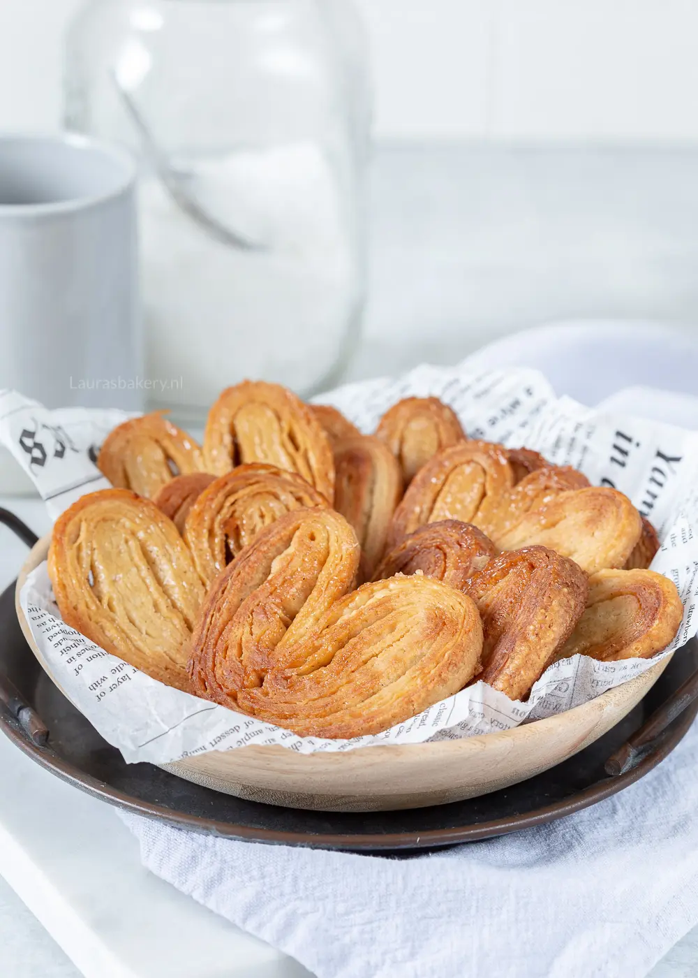 Palmiers (bladerdeeg vlinderkoekjes)