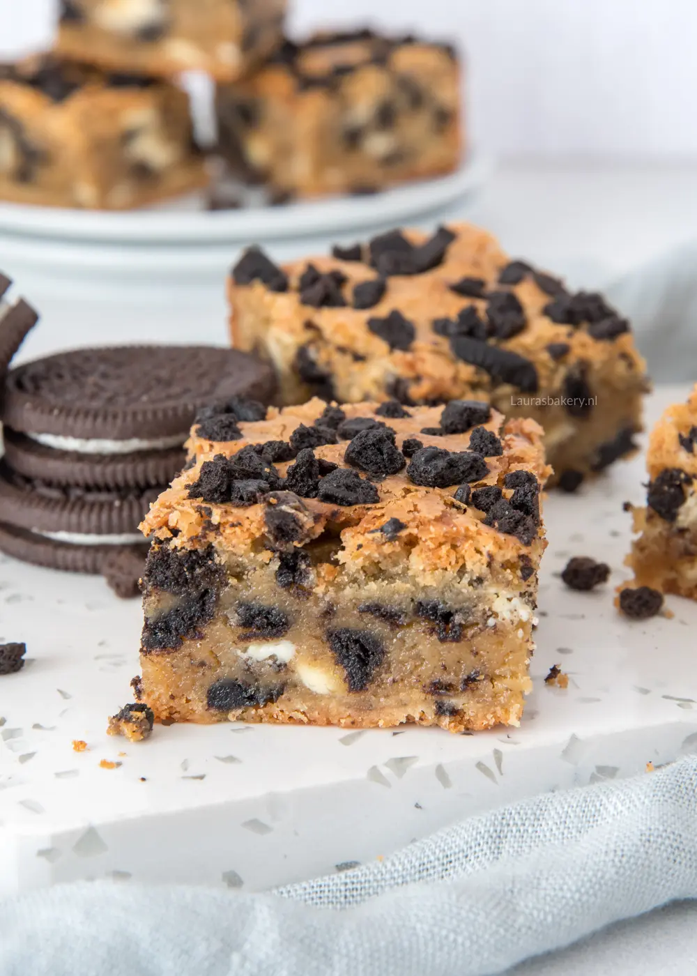 Recept oreo blondies