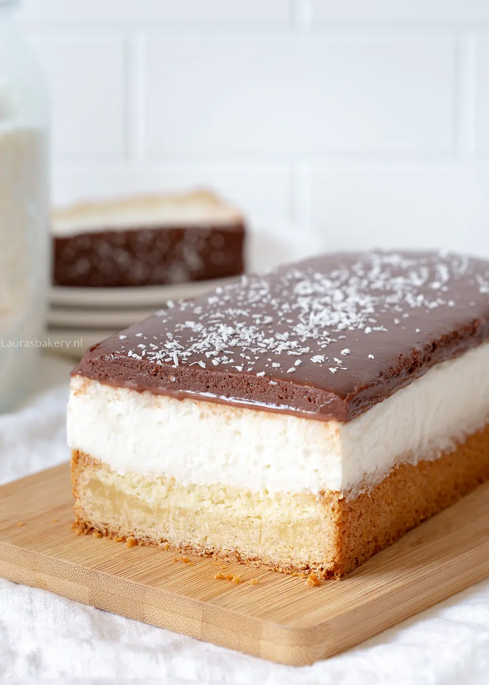 Bounty sloffentaart met kokosspijs