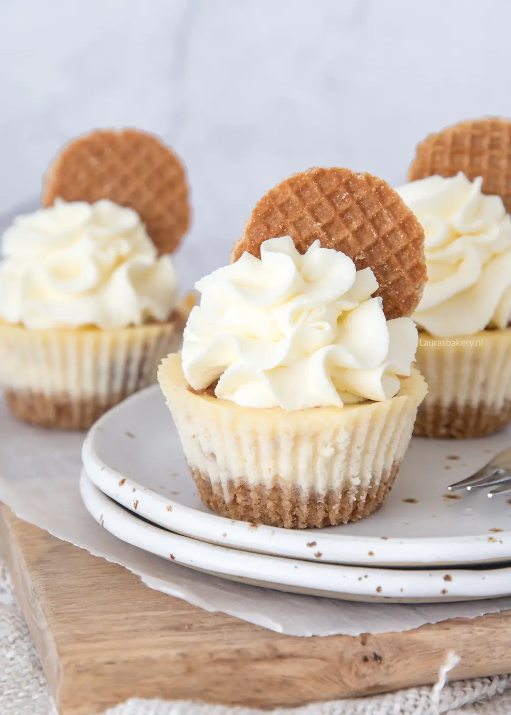 recept voor mini stroopwafel cheesecakes