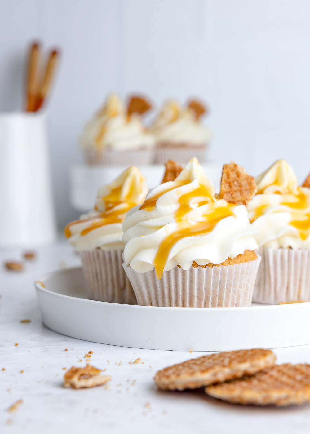 Stroopwafel cupcakes