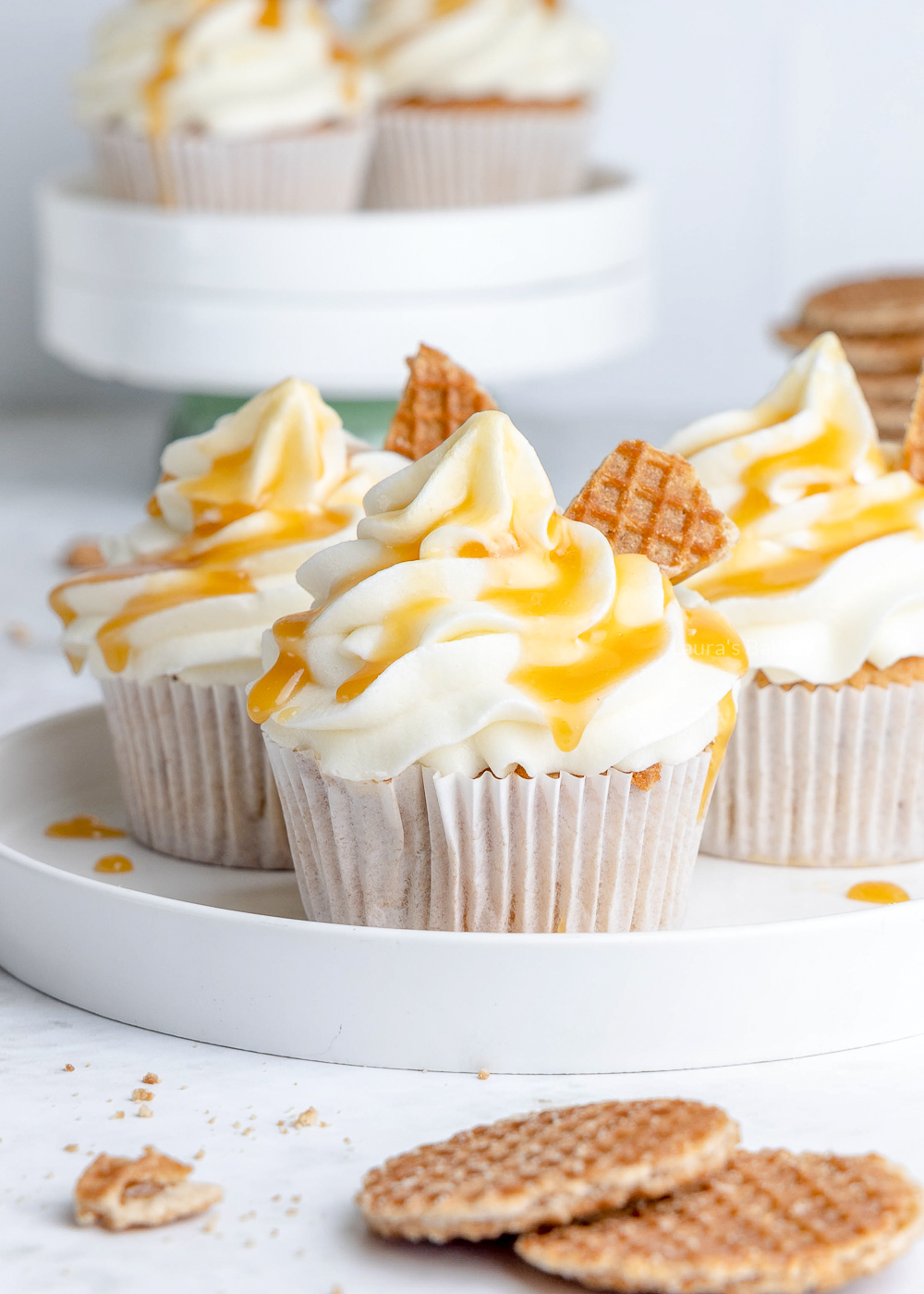 Stroopwafel cupcakes