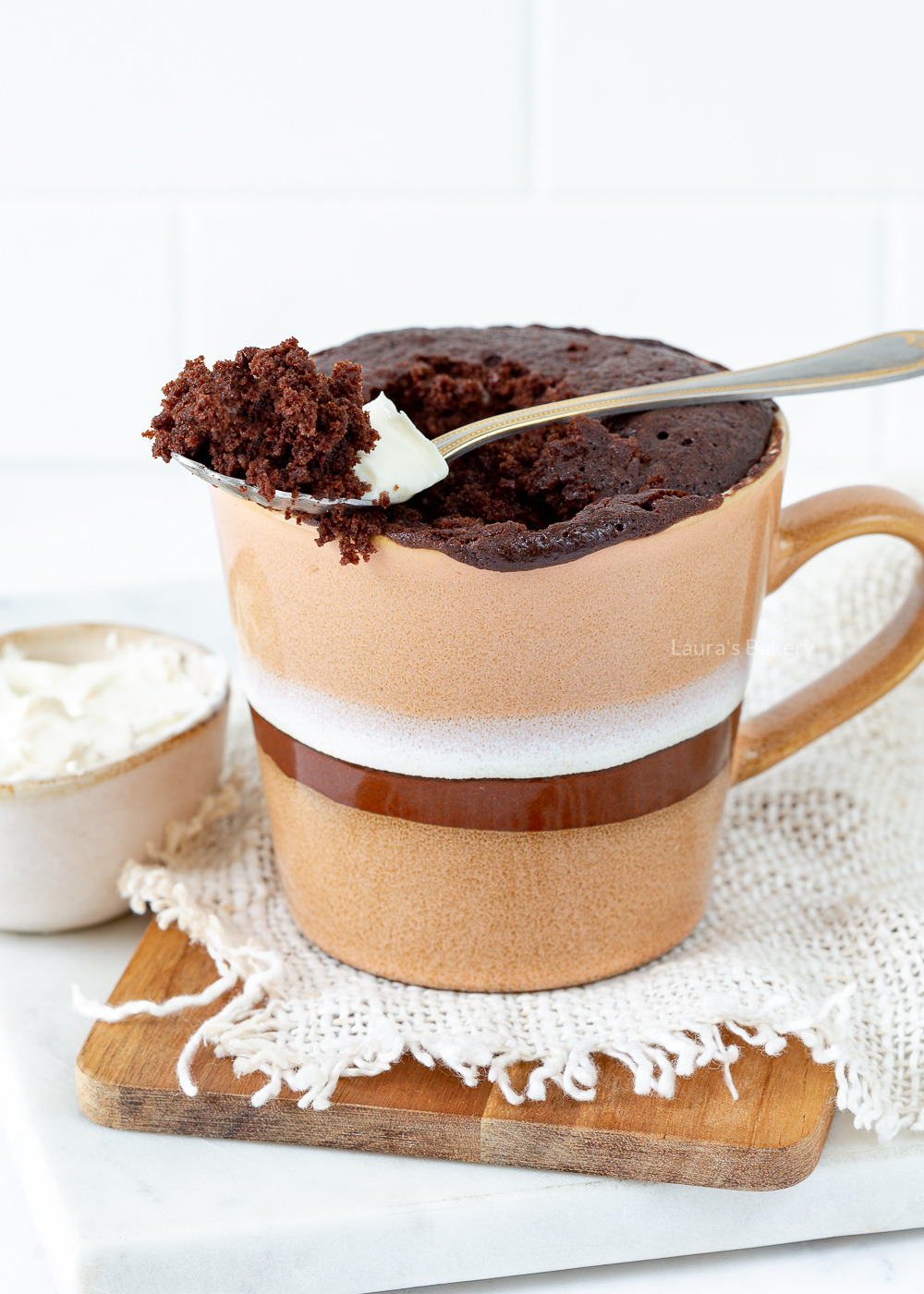 Mug cake cacaopoeder