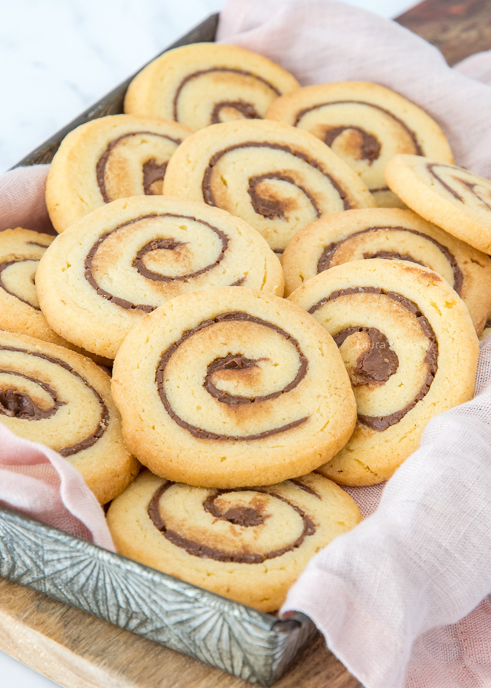 Nutella swirl koekjes maken