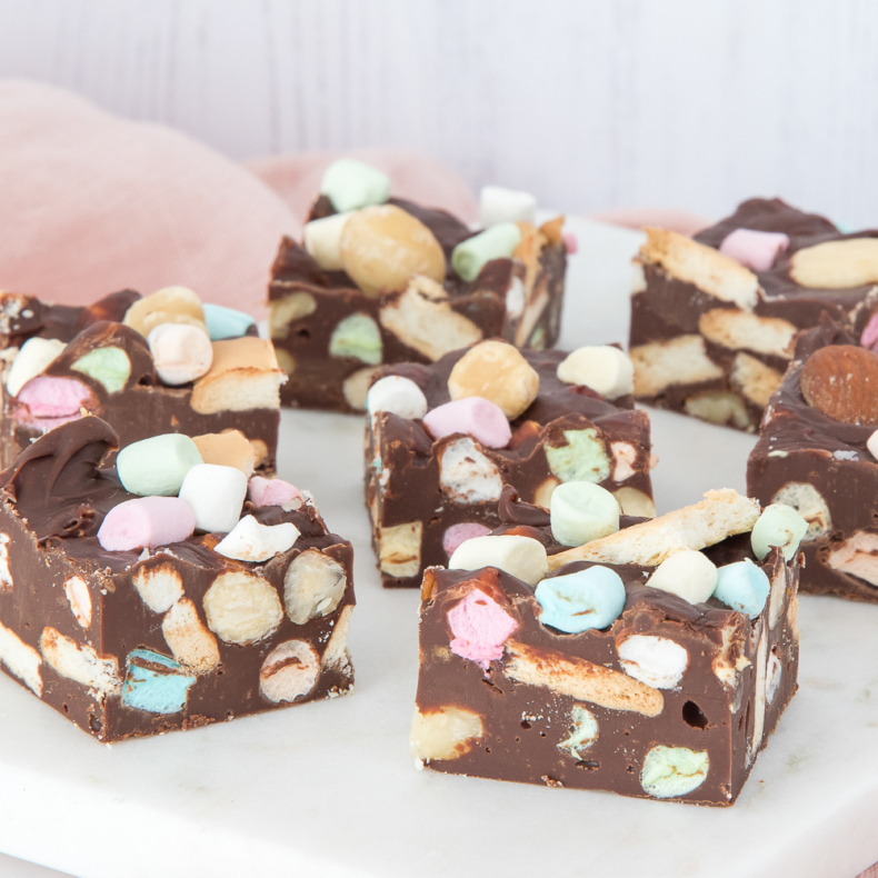 Rocky road fudge