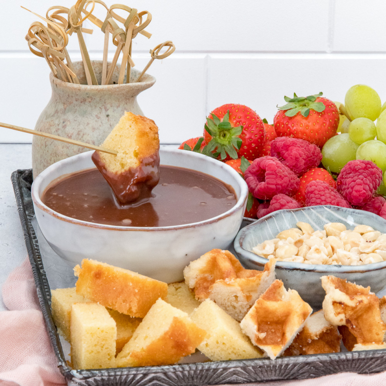 Basisrecept: chocolade fondue (en tips om te dippen)