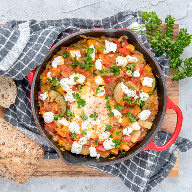 Shakshuka met geitenkaas