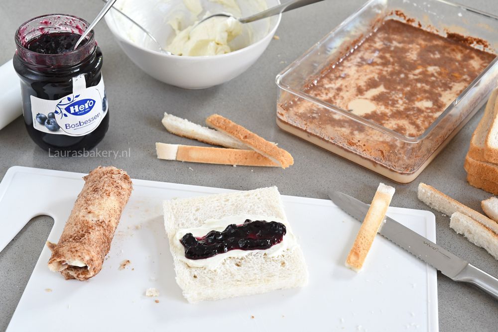 BOSBESSEN CHEESECAKE WENTELTEEFJES
 recept 