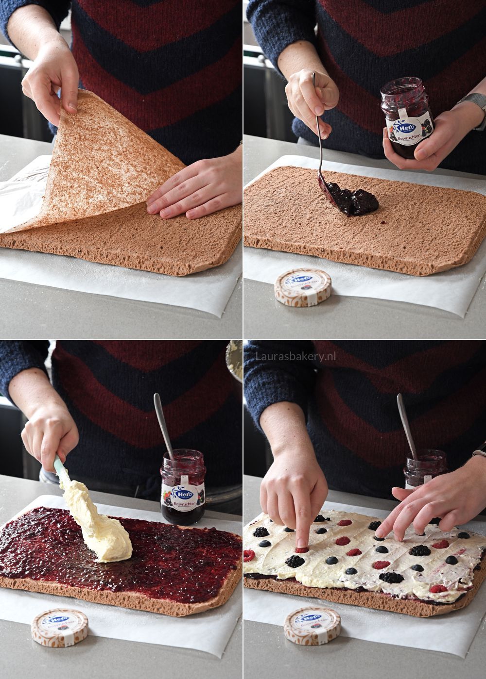 CHOCOLADE CAKEROL MET BOSVRUCHTEN recept 