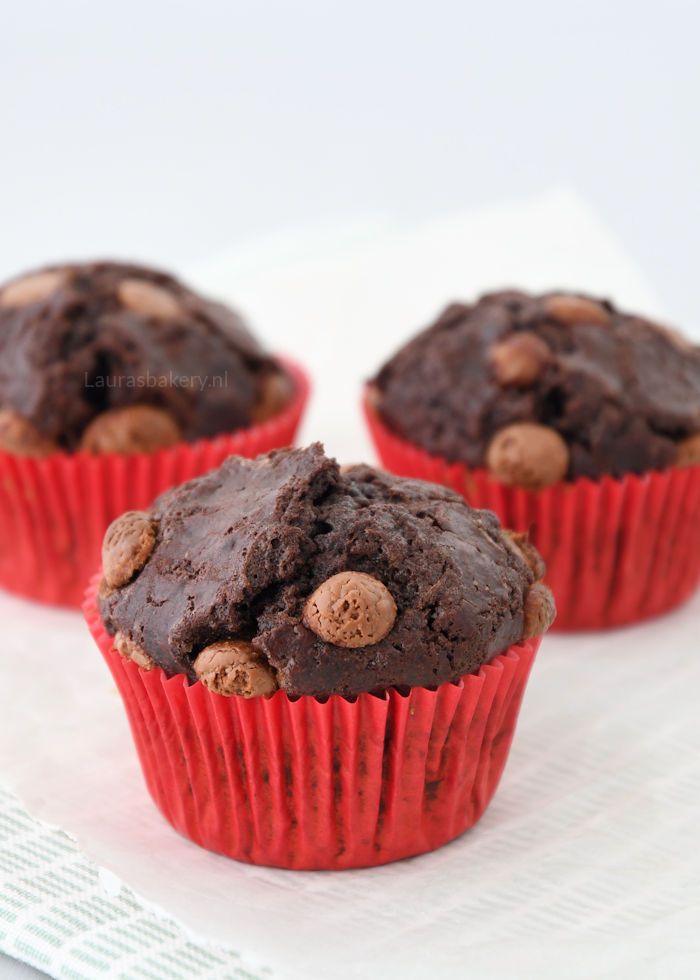 Chocolade muffins maken