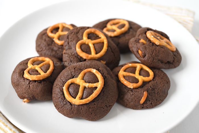 recept CHOCOLADE-PRETZEL KOEKJES
