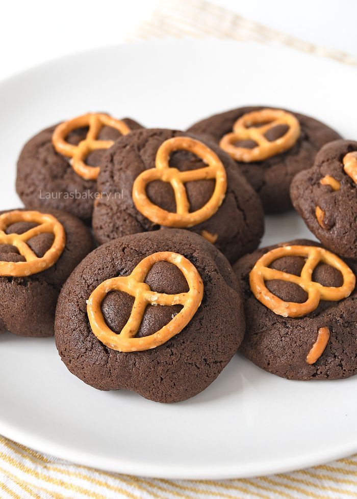 CHOCOLADE-PRETZEL KOEKJES 1a
