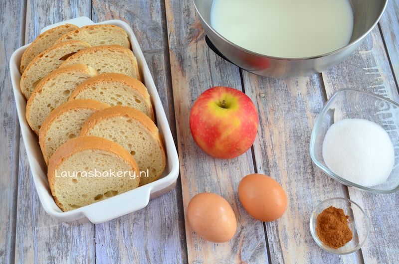 Glutenvrije broodpudding 