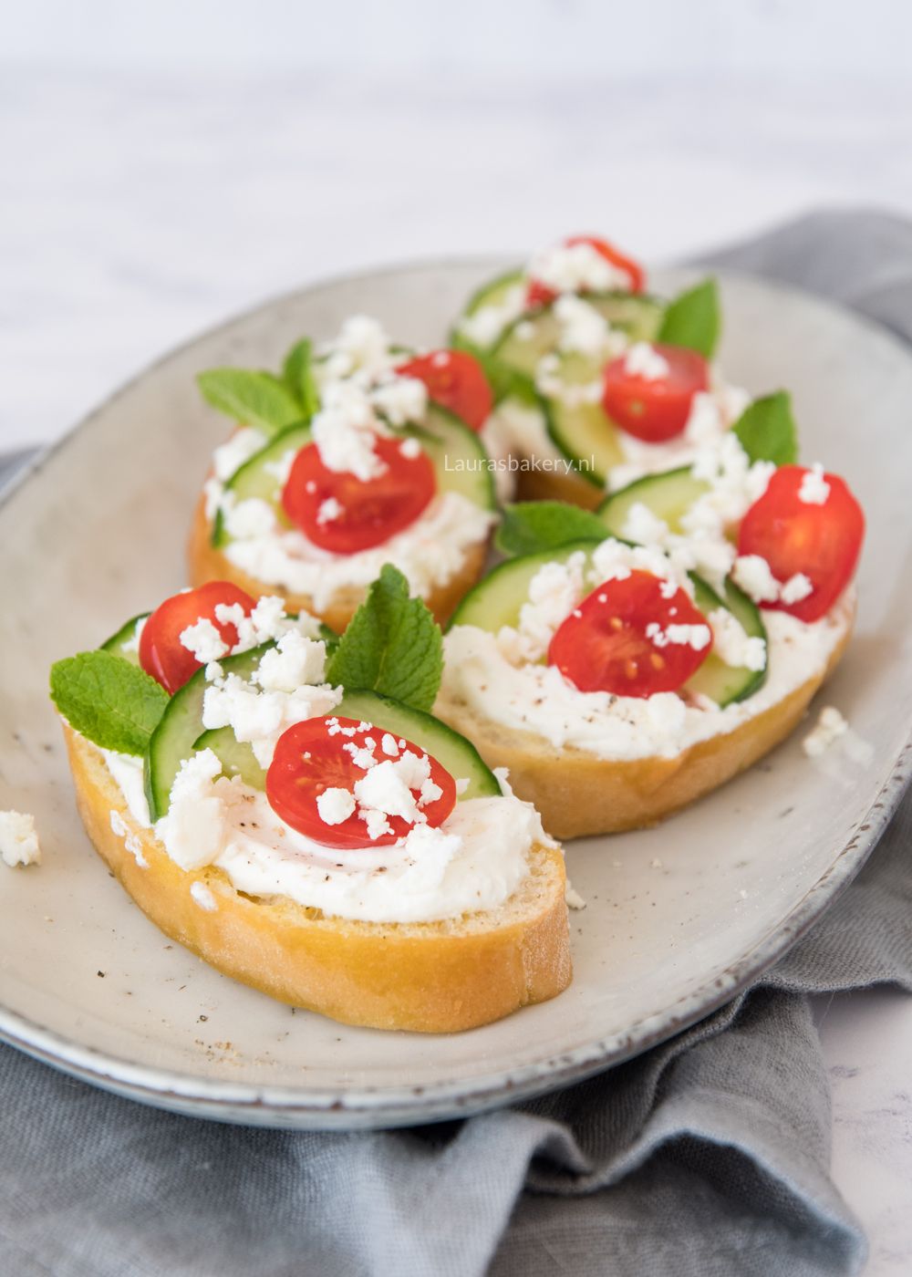 Griekse bruschetta