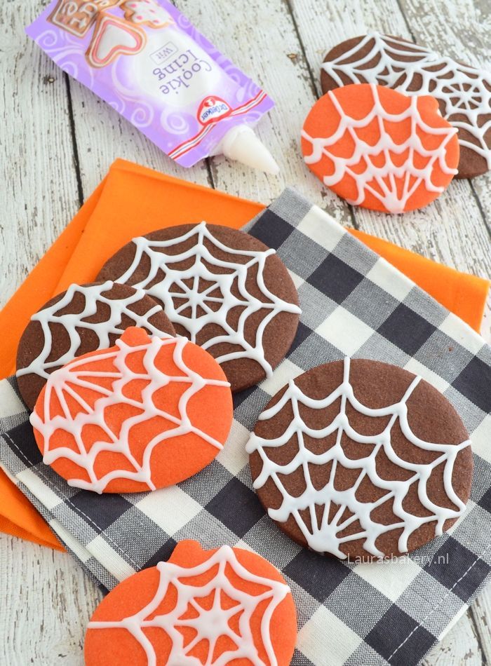 Halloween spinnenweb koekjes 1a