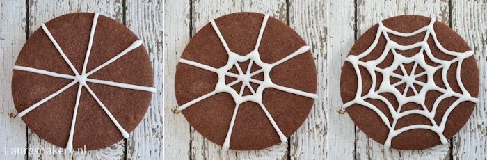 Halloween spinnenweb koekjes 4a