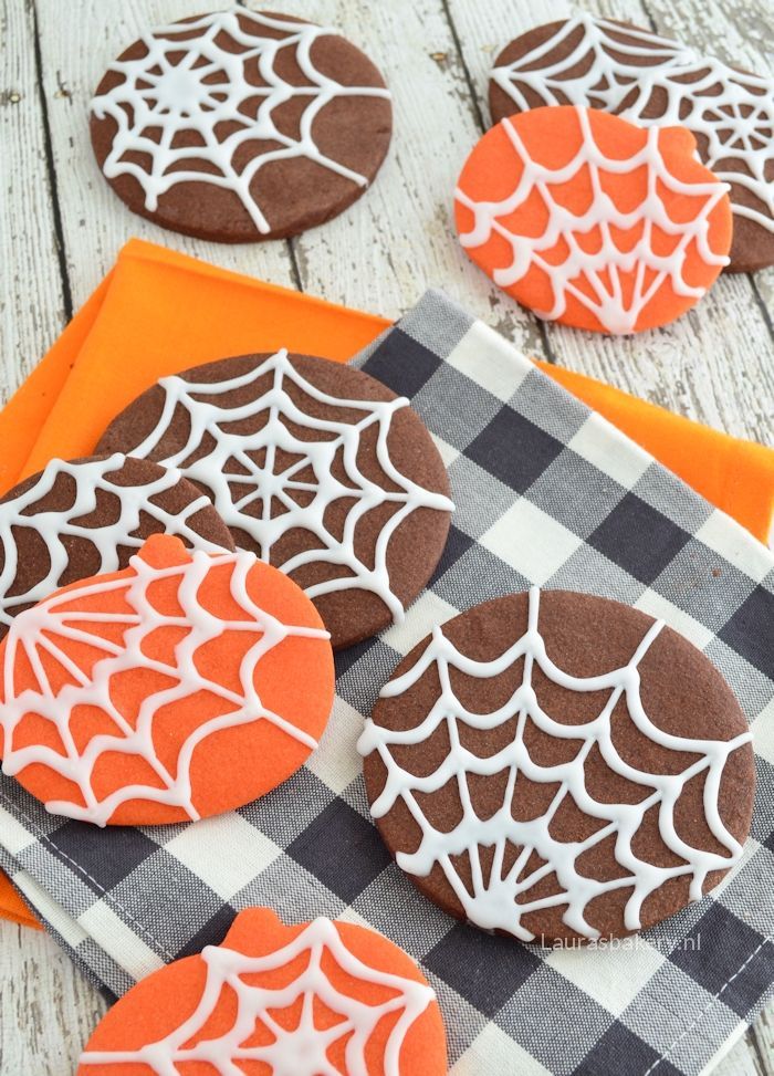 Halloween spinnenweb koekjes 6a