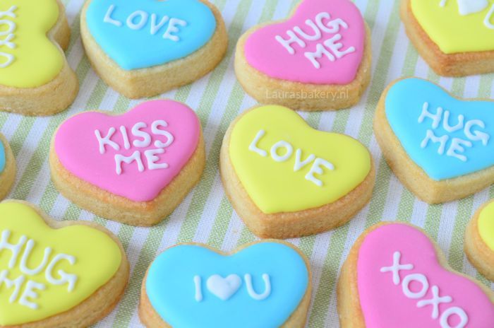 Harten koekjes met lieve boodschap 3a