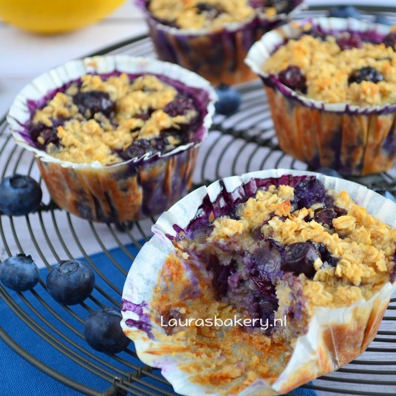 Havermout Muffins Met Bosbessen Laura S Bakery