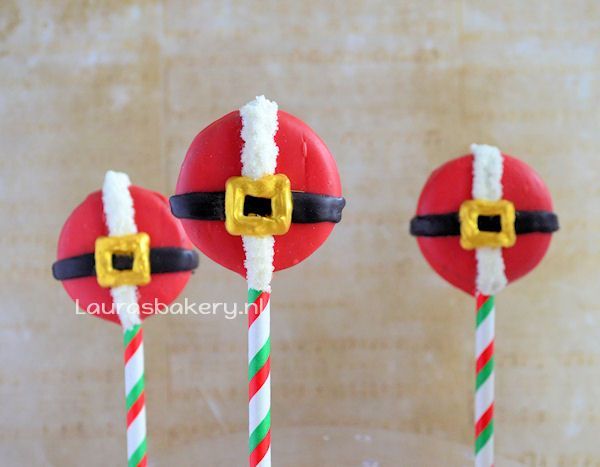 Kerstman oreo pops 5a