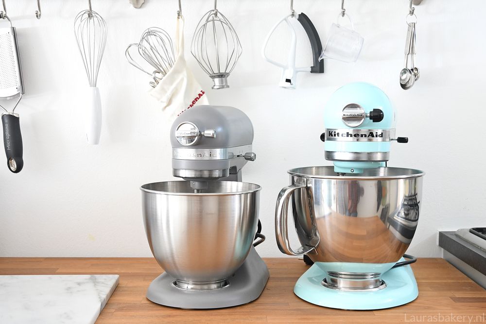 Verschillende soorten KitchenAid mixers